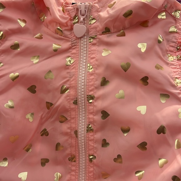 Victory Heart Pink Hooded Jacket with Gold Heart Details - Picture 9 of 12